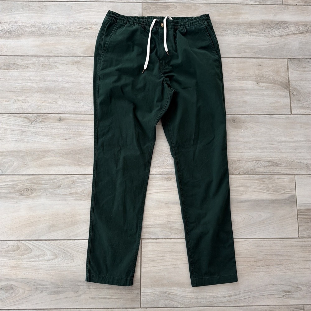 Ralph Lauren Polo Prepster Stretch Slim Tapered Pant Mens Large L Green